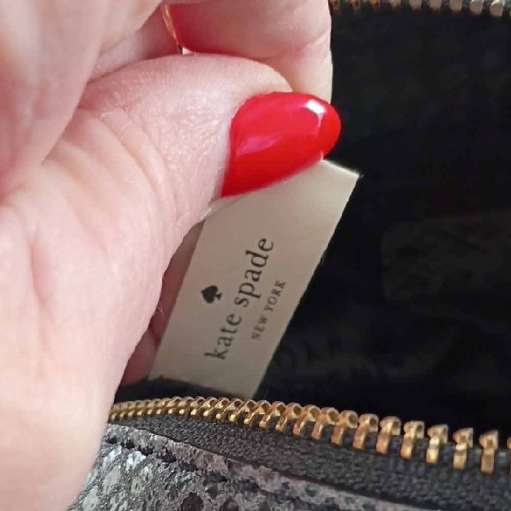 Kate Spade Gray Snake Print Mini Mira Parliament Satchel *NWOT* - Picture 7 of 11
